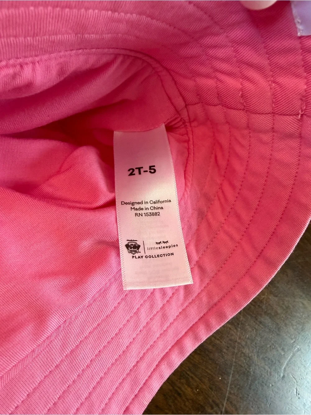 Little Sleepies Pink Plush-Ear Bucket Hat